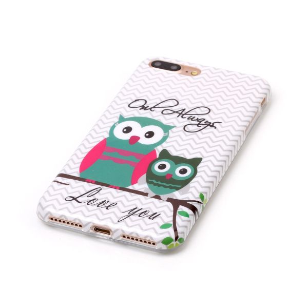 Kryt na iPhone 7 Plus / 8 Plus kryt Sova Owl Always Love you