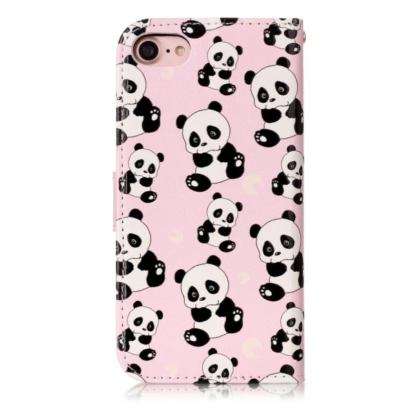 Pouzdro na iPhone 7 / 8 / SE ( 2020 / 2022 ) Panda růžové