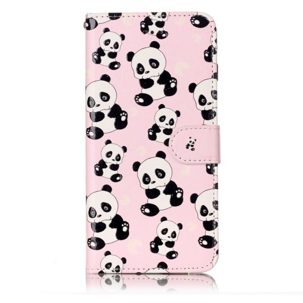 Pouzdro na iPhone 7 Plus / 8 Plus Panda růžové