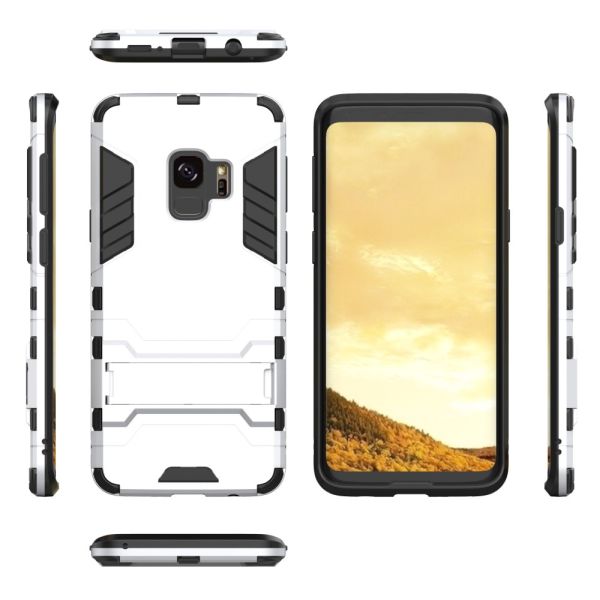 Kryt na Samsung Galaxy S9 odolný army clip stříbrný