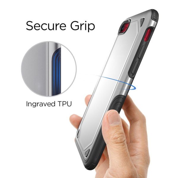 Kryt na iPhone 7 / 8 / SE ( 2020 / 2022 ) odolný Rugged stříbrný