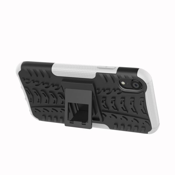 Kryt na iPhone Xr odolný Tire bílý