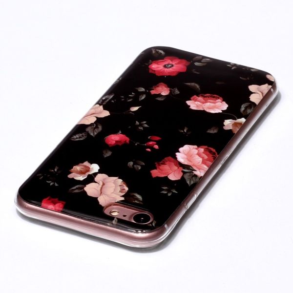Kryt na iPhone 7 / 8 / SE ( 2020 / 2022 ) svítící Růže černý