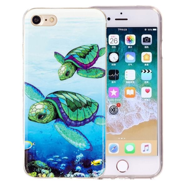 Kryt na iPhone 7 / 8 / SE ( 2020 / 2022 ) svítící Želvy