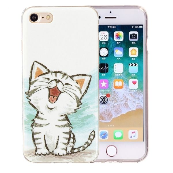 Kryt na iPhone 7 / 8 / SE ( 2020 / 2022 ) svítící Kotě