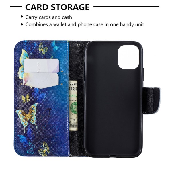 Pouzdro pro iPhone 11 Motýl zlaté