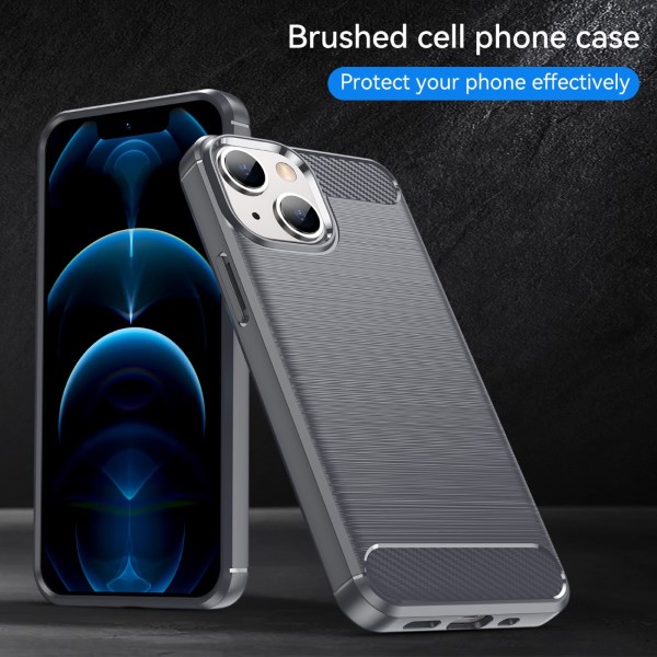Kryt na iPhone 13 gumový Carbon šedý
