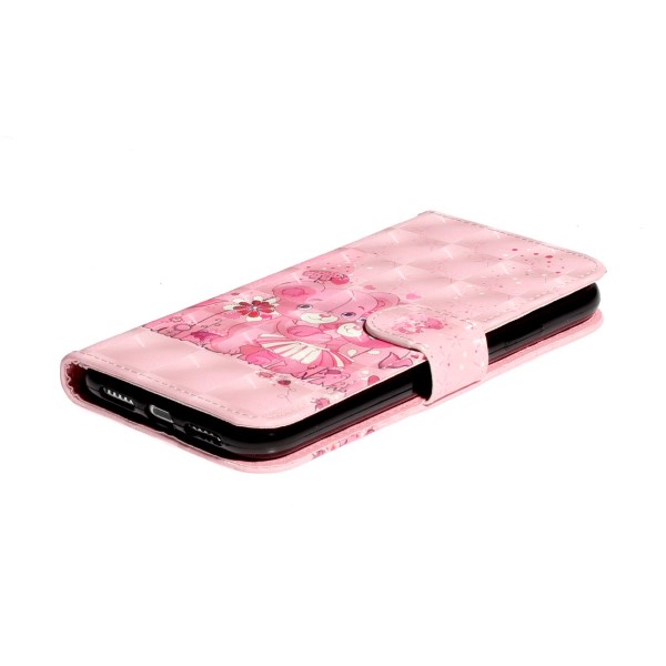 Pouzdro pro iPhone 11 Medvídek růžové