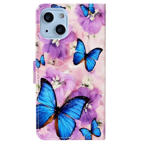 Pouzdro pro iPhone 14 Motýl fialové