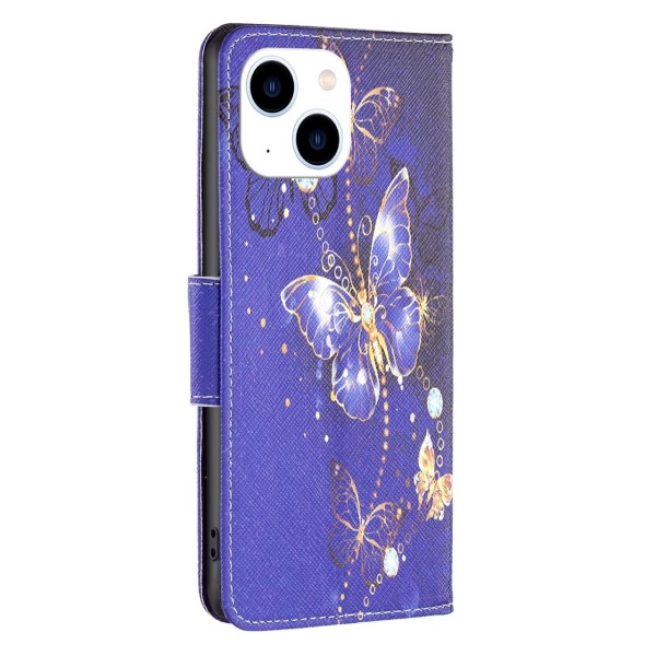 Pouzdro pro iPhone 14 Motýly fialové