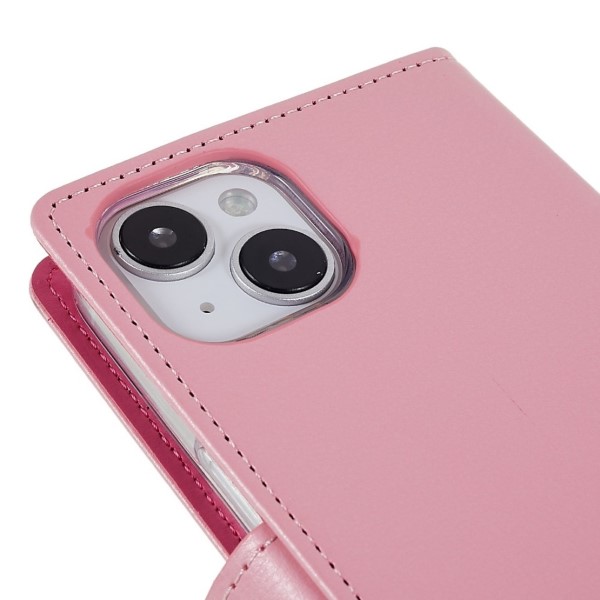 MERCURY iPhone 14 pouzdro RICH DIARY světle růžové