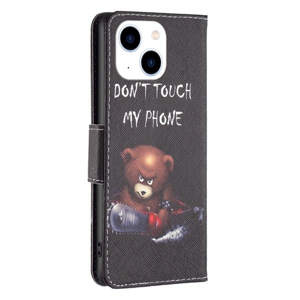 Pouzdro pro iPhone 14 Medvídek černé