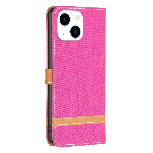 Pouzdro pro iPhone 14 Jeans růžové