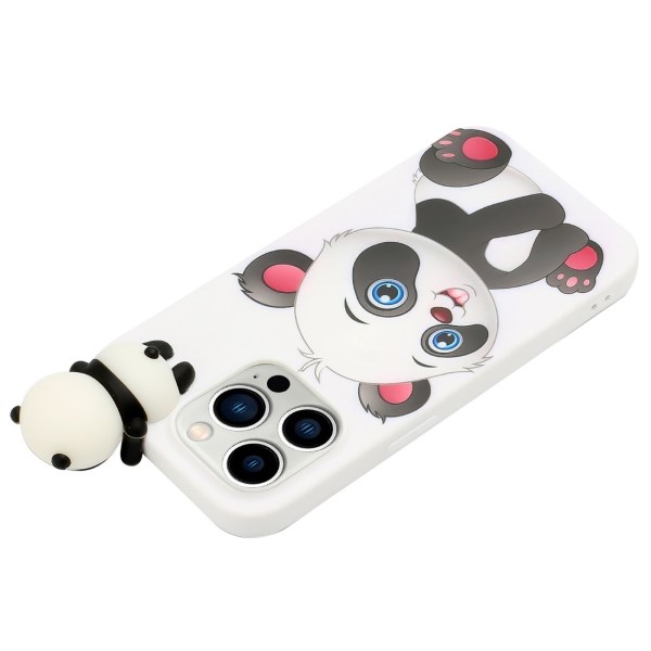 Kryt iPhone 14 Pro 3D panda bílý