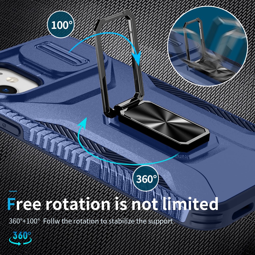 Kryt na iPhone 11 s krytkou na fotoaparát modrý