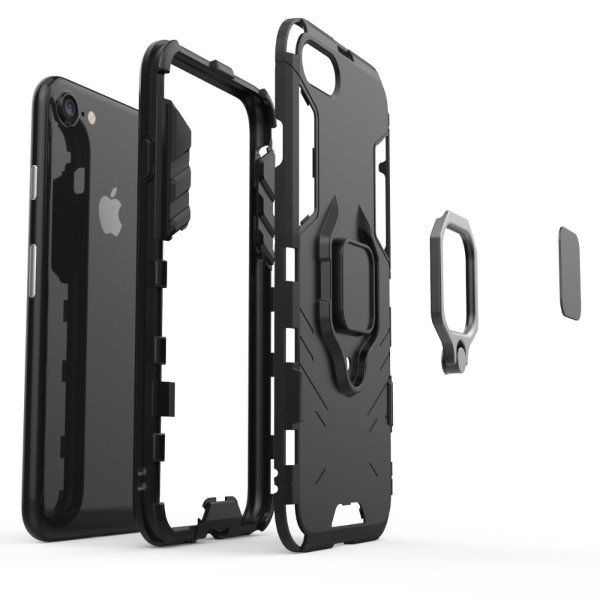 Kryt na iPhone 7 / 8 / SE 2020 / SE 2022 odolný finger černý