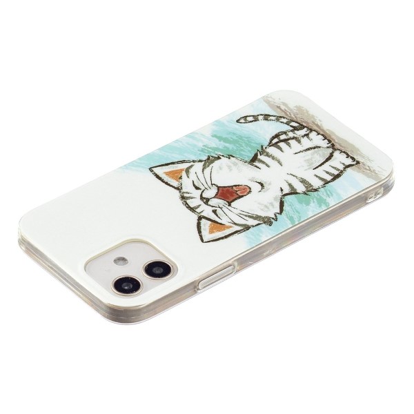 Kryt na iPhone 12 Mini svítící Kotě