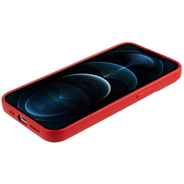 Kryt na iPhone 12 Pro Max gumový červený