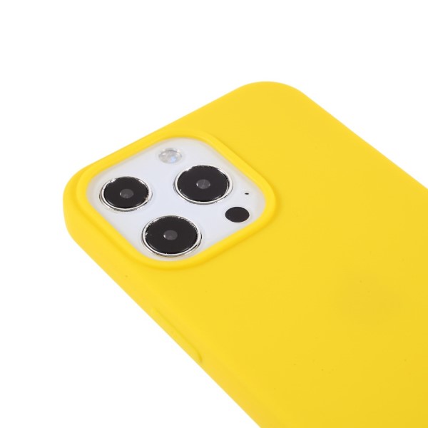 Kryt na iPhone 13 Pro Max gumový žlutý