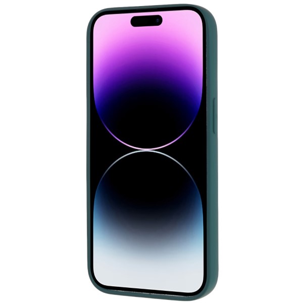 Kryt na iPhone 14 Pro Max gumový tmavě zelený
