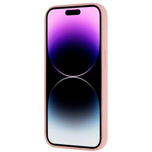 Kryt na iPhone 14 Pro Max gumový růžový