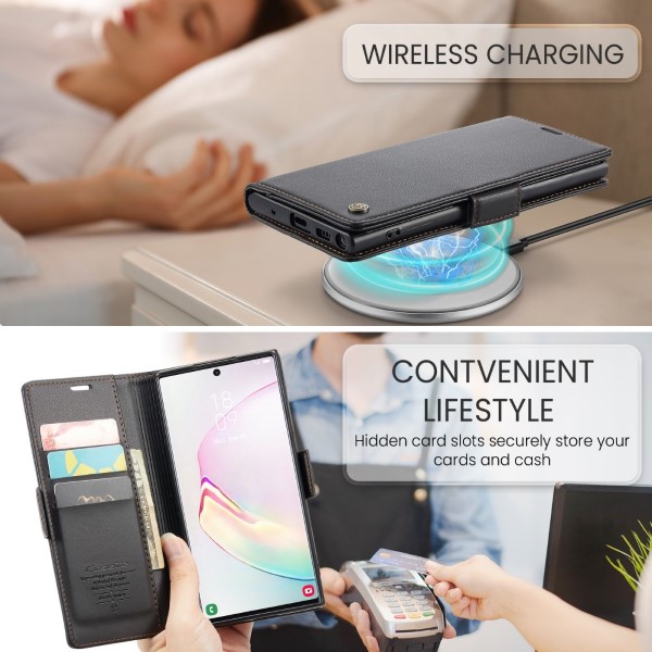 Pouzdro na Samsung Galaxy Note 10 Plus CASEME smooth černé