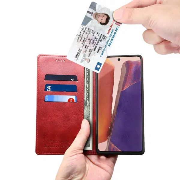 Pouzdro na Samsung Galaxy Note 20 SUTENI červené