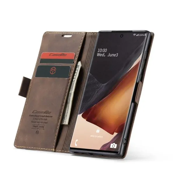 Pouzdro na Samsung Galaxy Note 20 Ultra CASEME hnědé