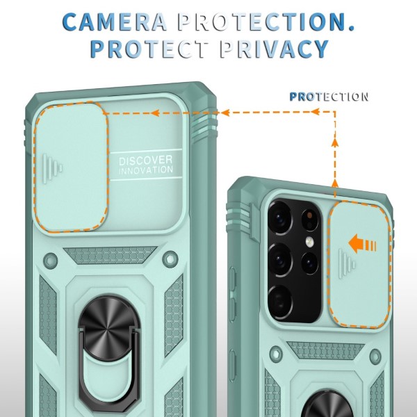 Kryt na Samsung Galaxy Note 20 Ultra odolný s krytkou na fotoaparát modrý