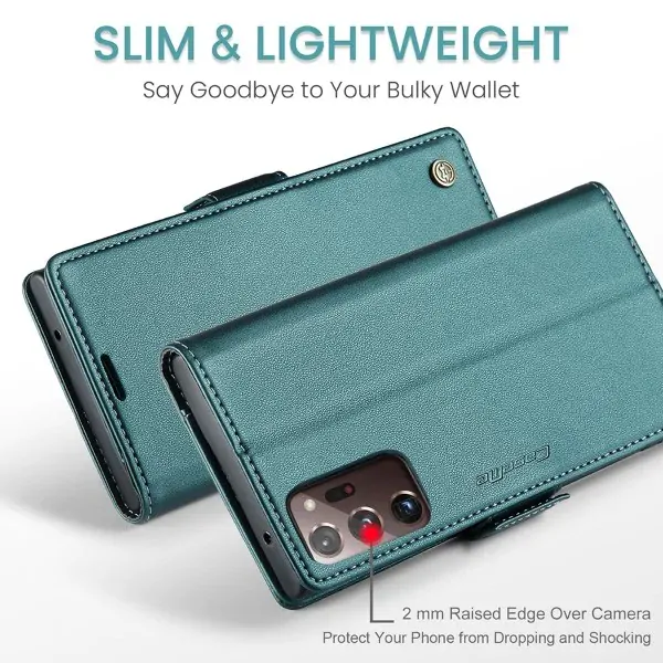 Pouzdro na Samsung Galaxy Note 20 Ultra CASEME smooth zelené