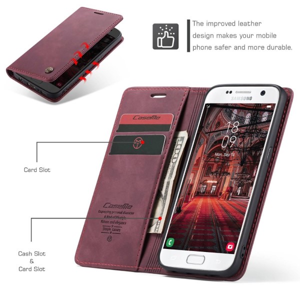 Pouzdro na Samsung Galaxy S7 CASEME červené