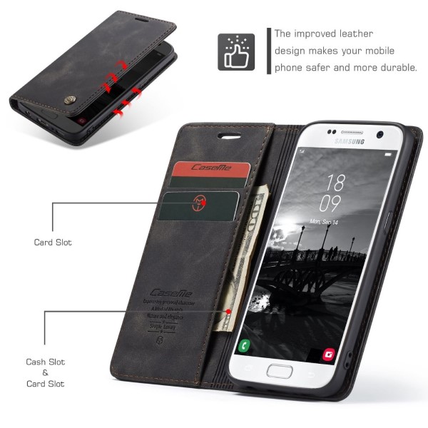 Pouzdro na Samsung Galaxy S7 Edge CASEME černé