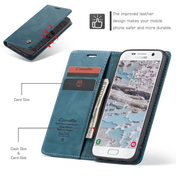 Pouzdro na Samsung Galaxy S7 Edge CASEME modré