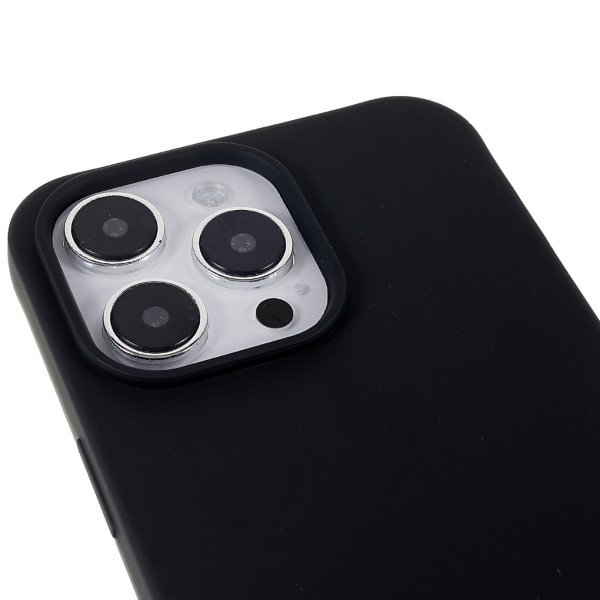 Kryt na iPhone 14 Pro Max Wide gumový se šňůrkou na krk černý