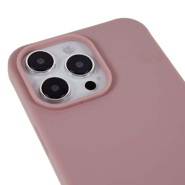 Kryt na iPhone 14 Pro Max Wide gumový se šňůrkou na krk starorůžový