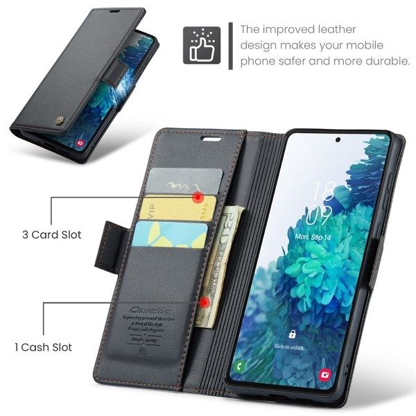 Pouzdro na Samsung Galaxy S20 FE CASEME smooth černé
