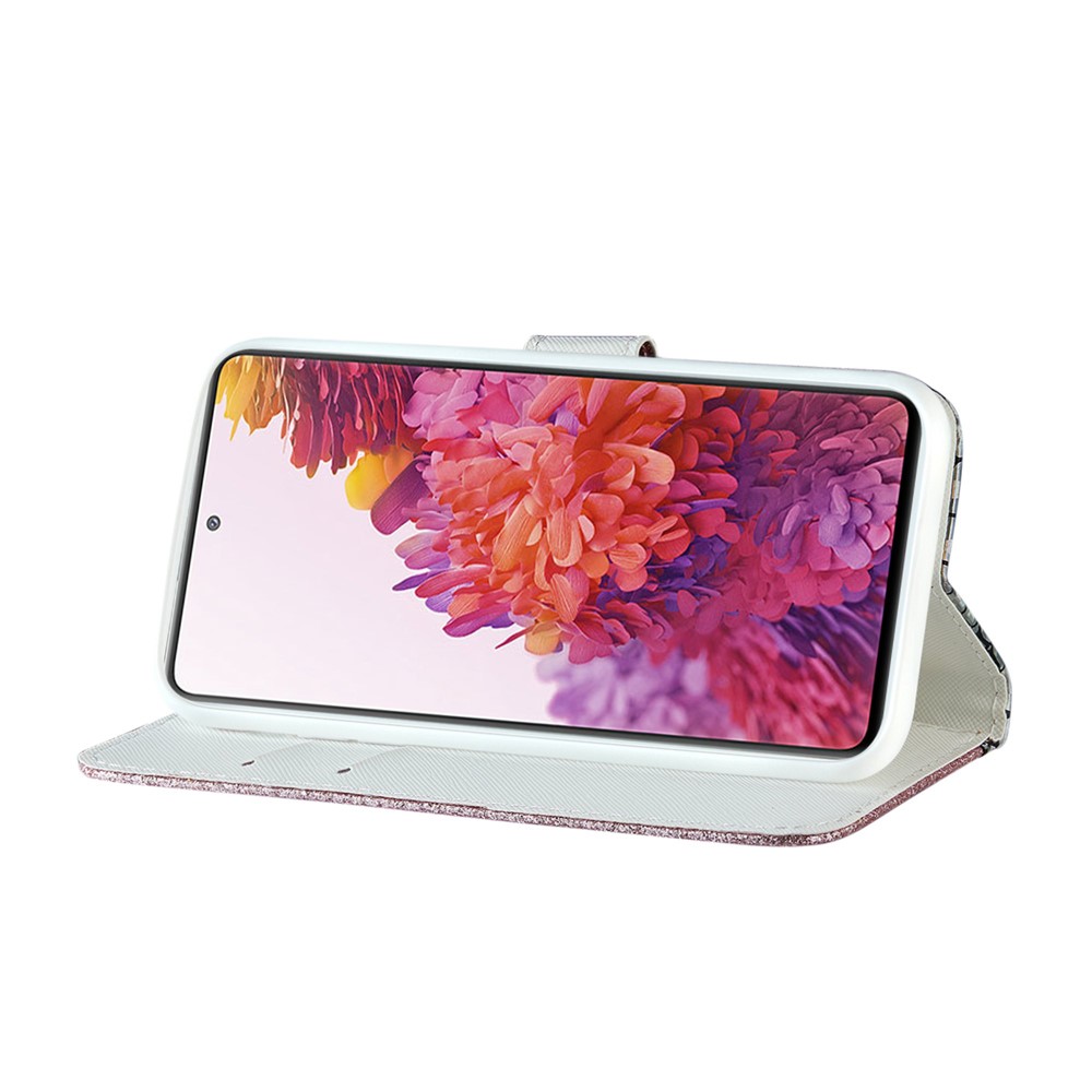 Pouzdro na Samsung Galaxy S20 FE Glitter růžové