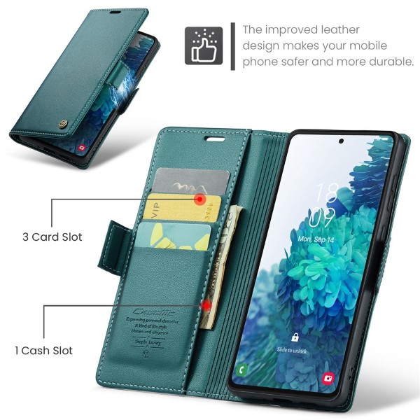 Pouzdro na Samsung Galaxy S20 CASEME smooth zelené