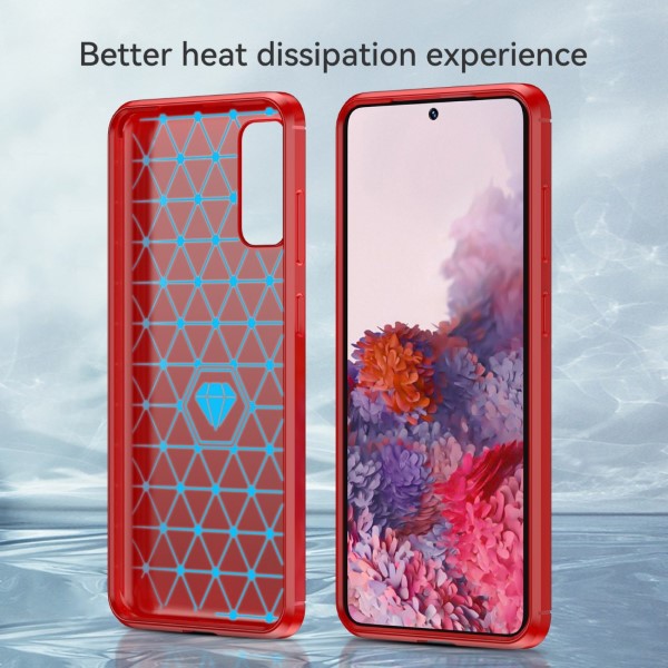 Kryt na Samsung Galaxy S20 Carbon červený
