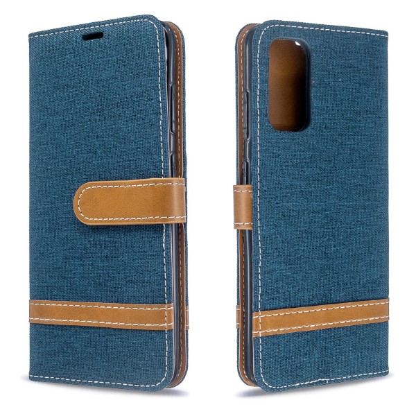 Pouzdro na Samsung Galaxy S20 Jeans modré