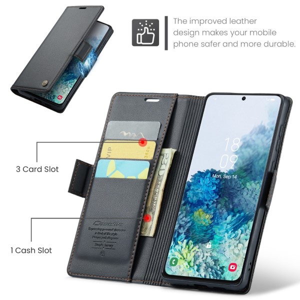 Pouzdro na Samsung Galaxy S20 Plus CASEME smooth černé