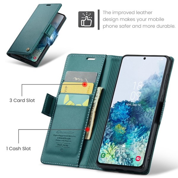 Pouzdro na Samsung Galaxy S20 Plus CASEME smooth zelené