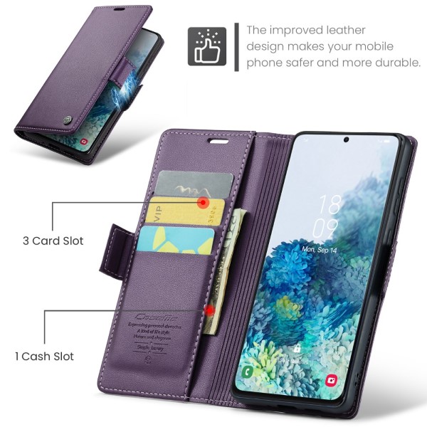Pouzdro na Samsung Galaxy S20 Plus CASEME smooth fialové