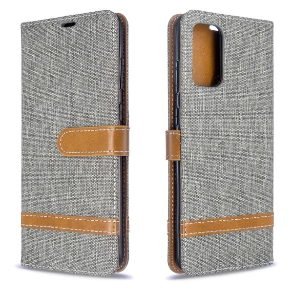 Pouzdro na Samsung Galaxy S20 Plus Jeans šedé