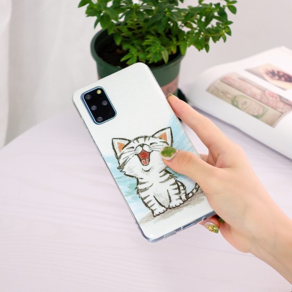 Kryt na Samsung Galaxy S20 Plus svítící Kotě