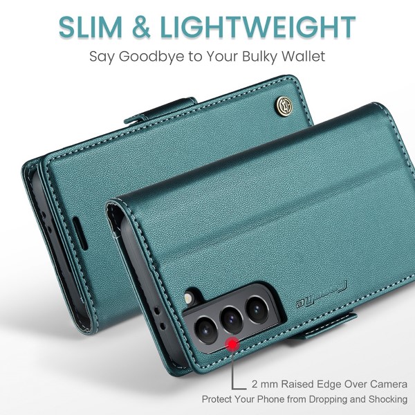 Pouzdro na Samsung Galaxy S21 CASEME smooth zelené