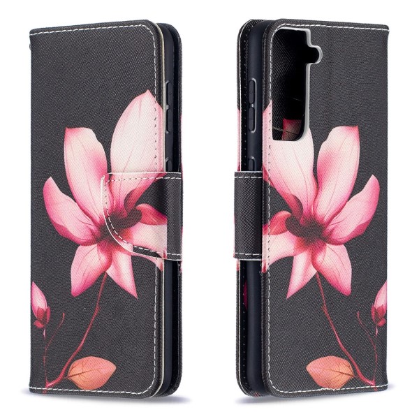 Pouzdro na Samsung Galaxy S21 Kytka černé