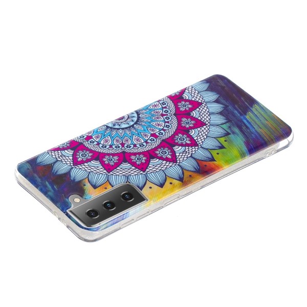 Kryt na Samsung Galaxy S21 svítící Mandala