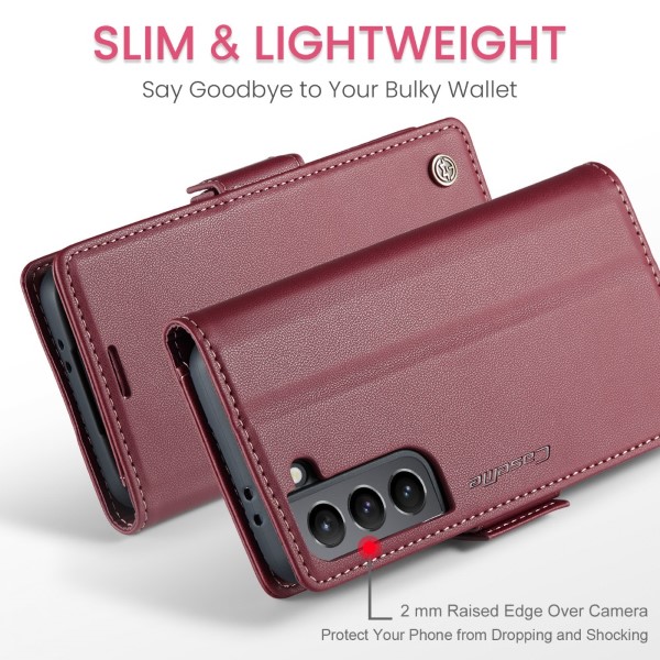 Pouzdro na Samsung Galaxy S21 Plus CASEME smooth červené
