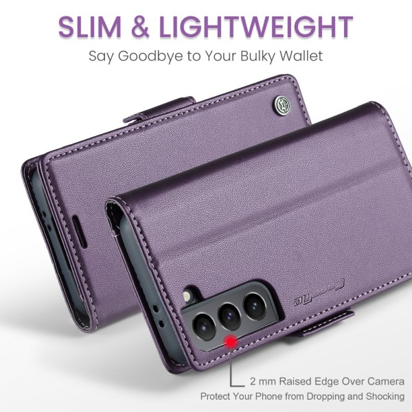 Pouzdro na Samsung Galaxy S21 Plus CASEME smooth fialové
